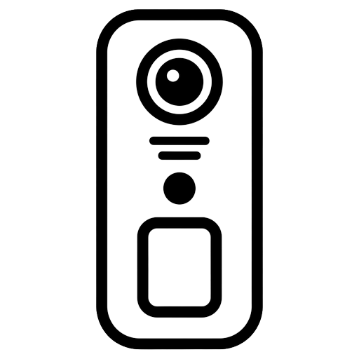 video doorbell Line Art icon - free AI-generated line art icon for web and app projects
