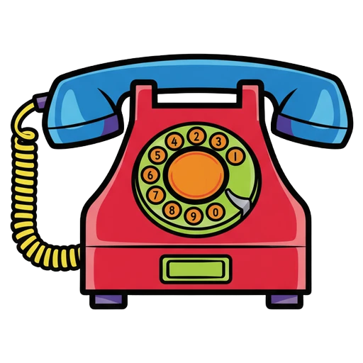 vintage telephone Pop Art icon