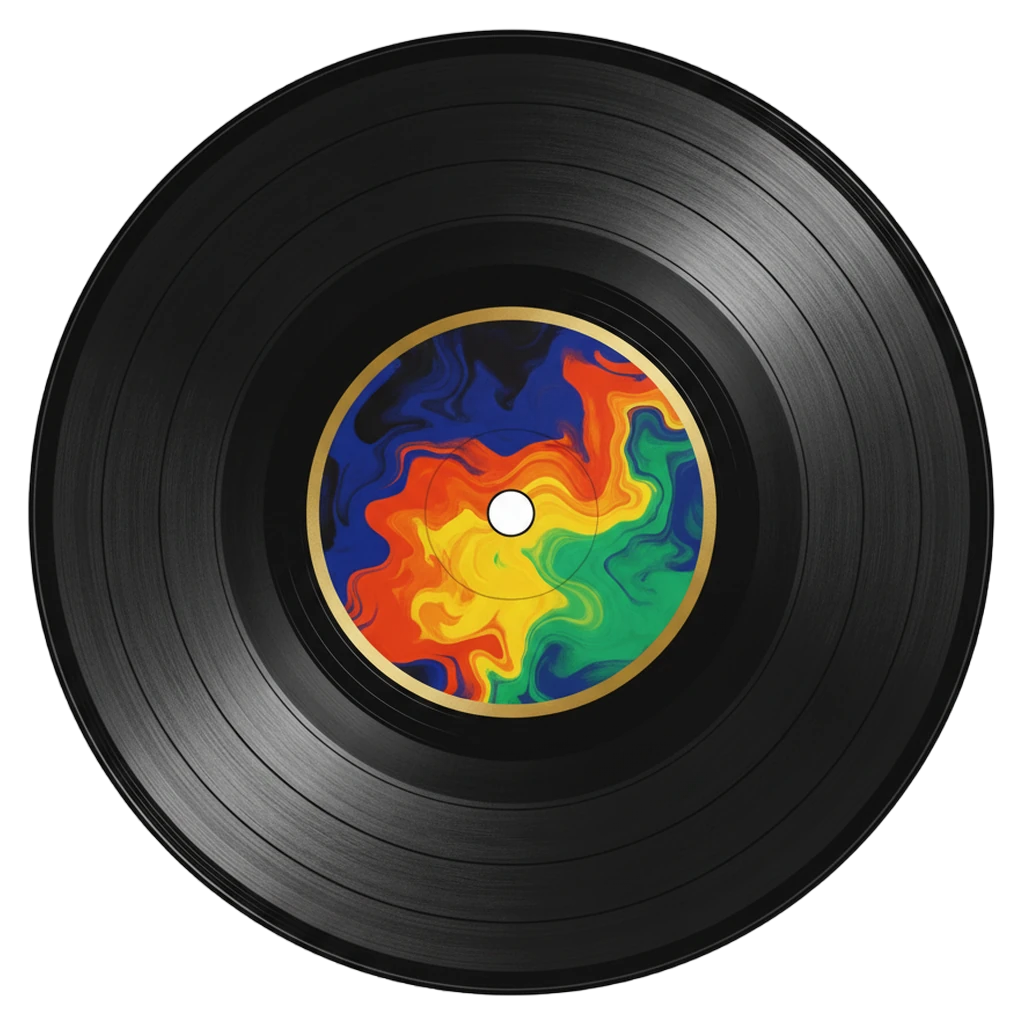 vinyl record Photorealistic icon