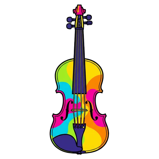 violin Pop Art icon