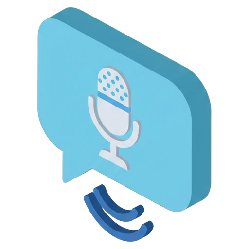 voice message Isometric icon