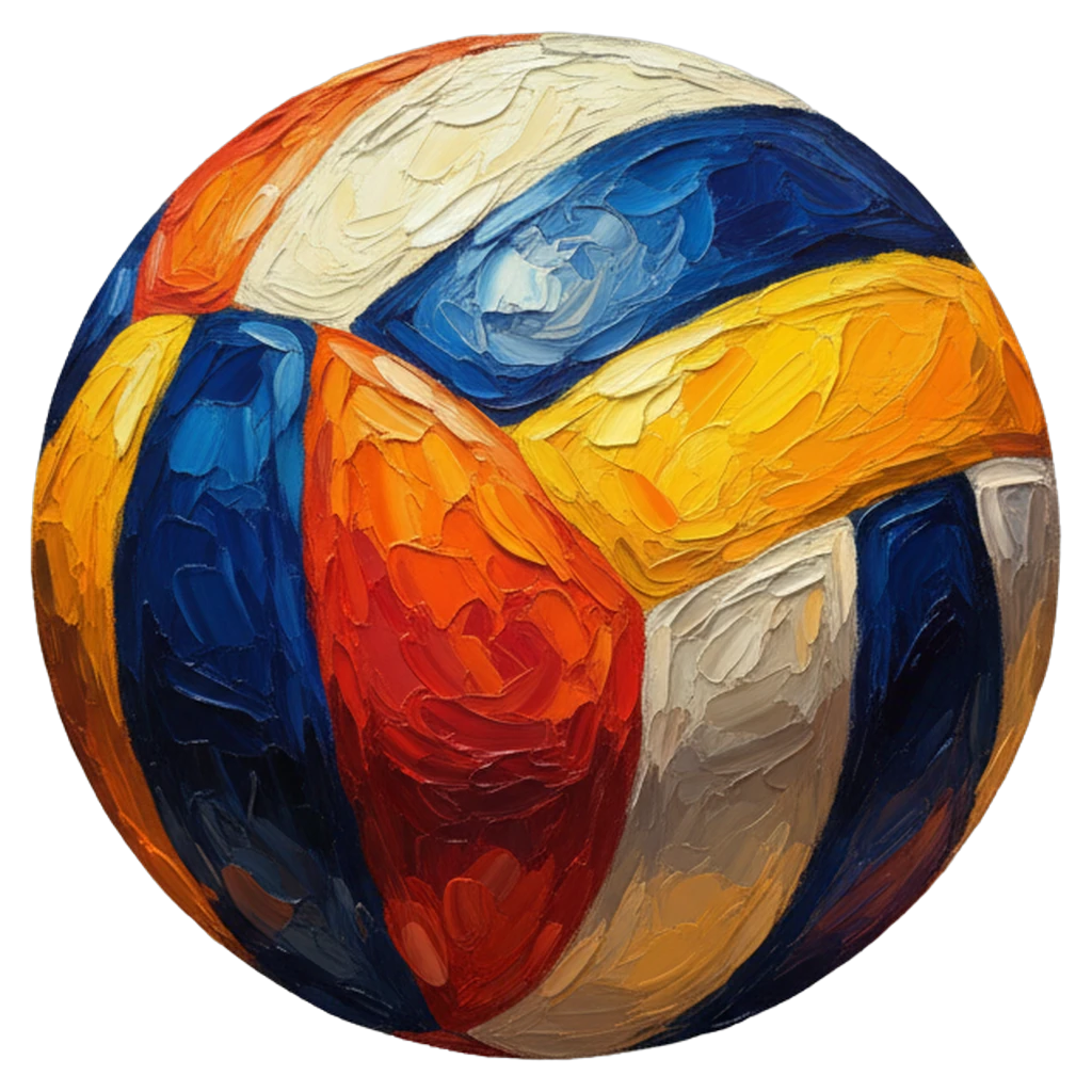 volleyball Oil Painting icon