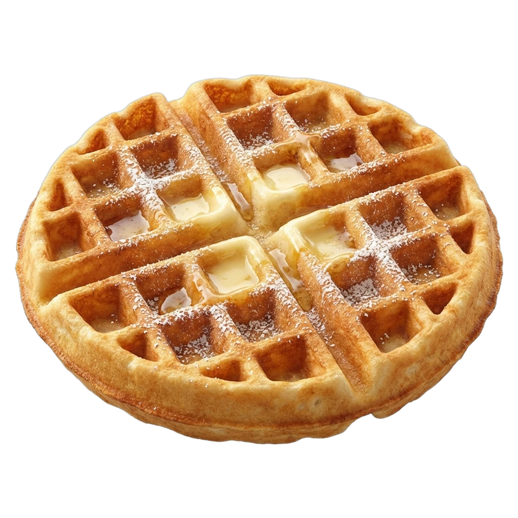 waffle Photorealistic icon