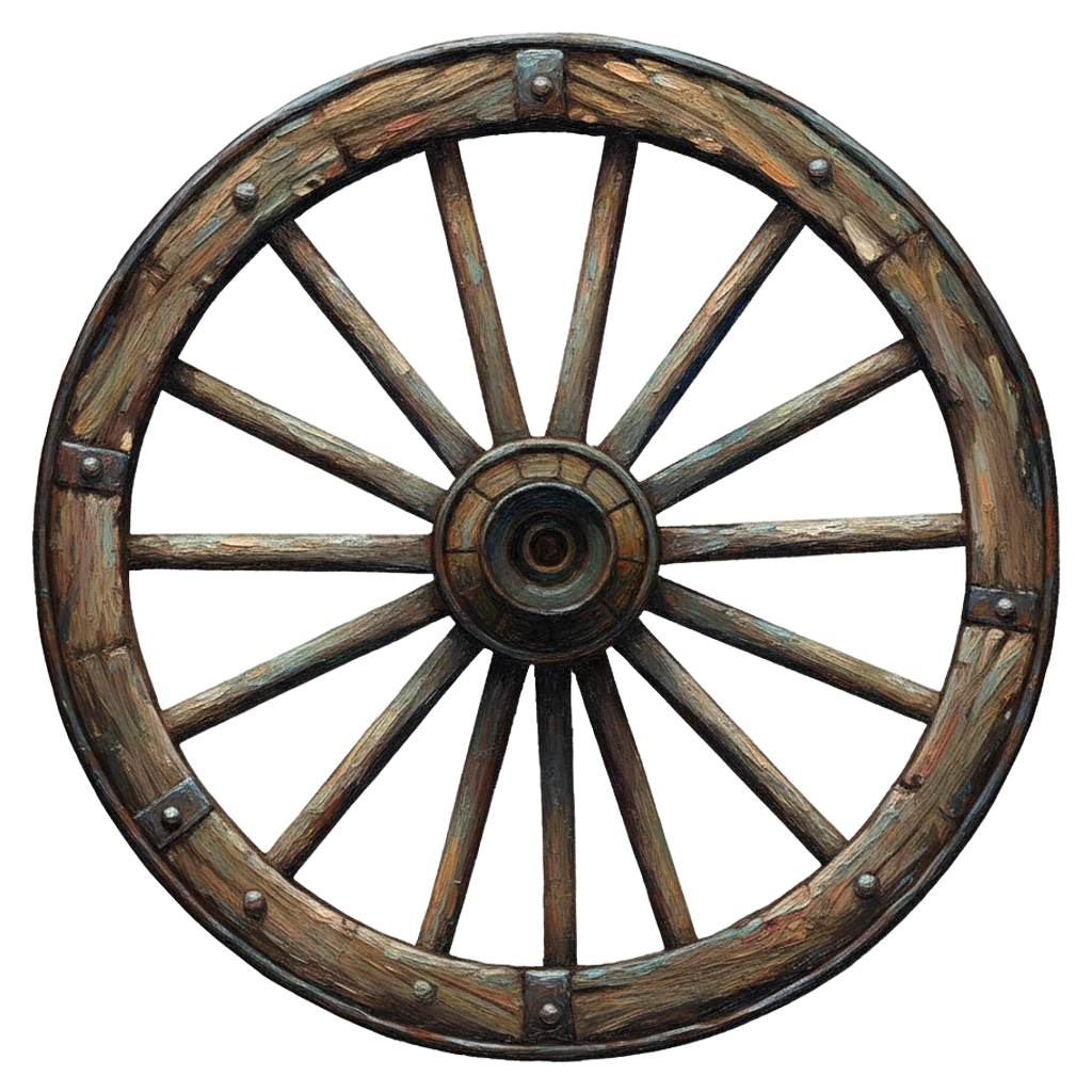 wagon wheel Oil Painting icon