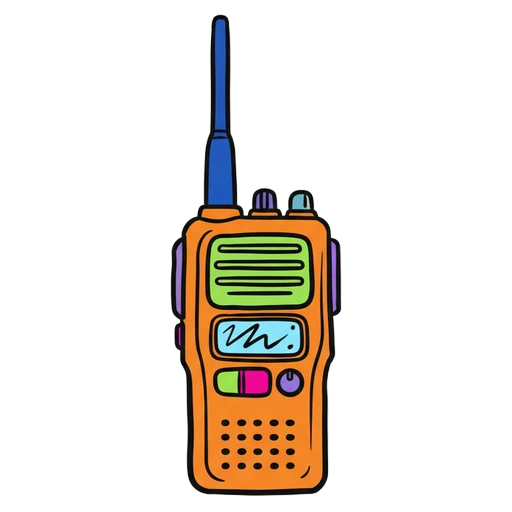 walkie talkie Pop Art icon