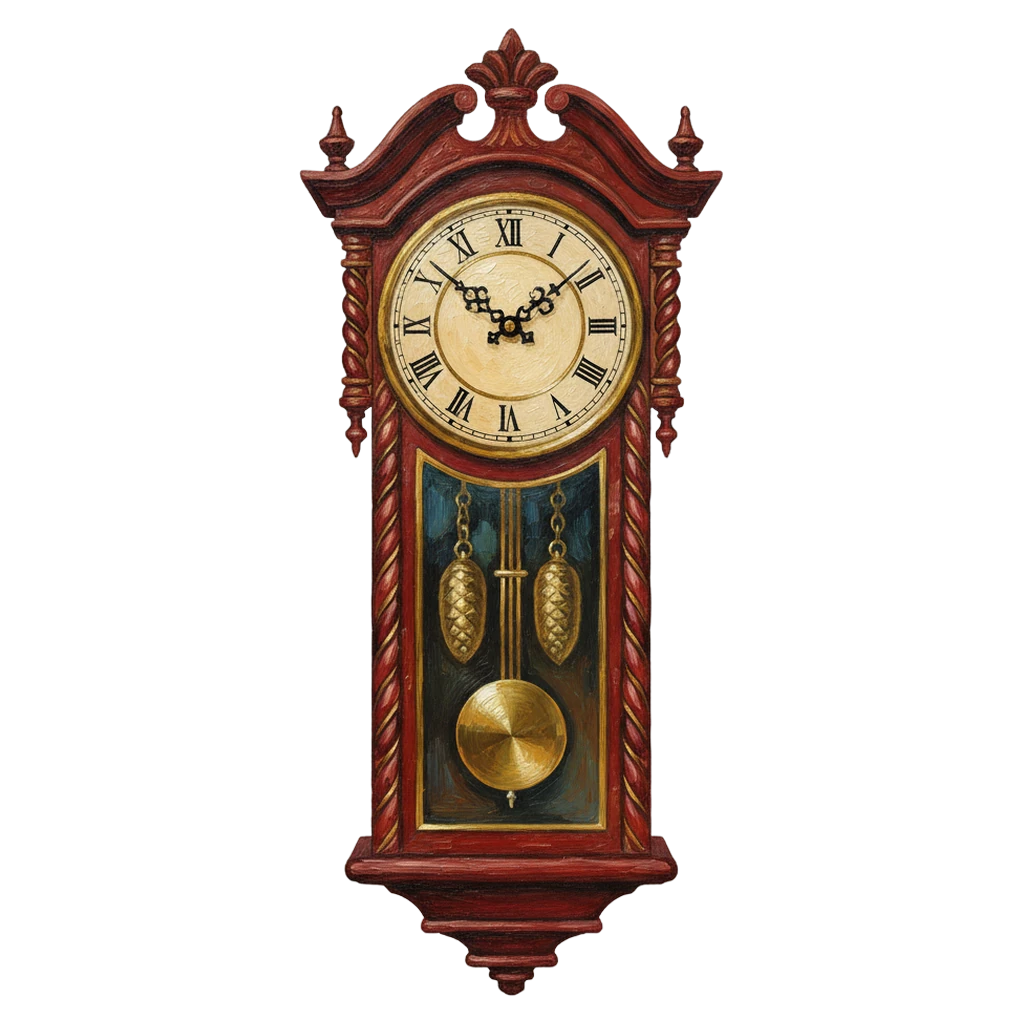 wall clock Oil Painting icon
