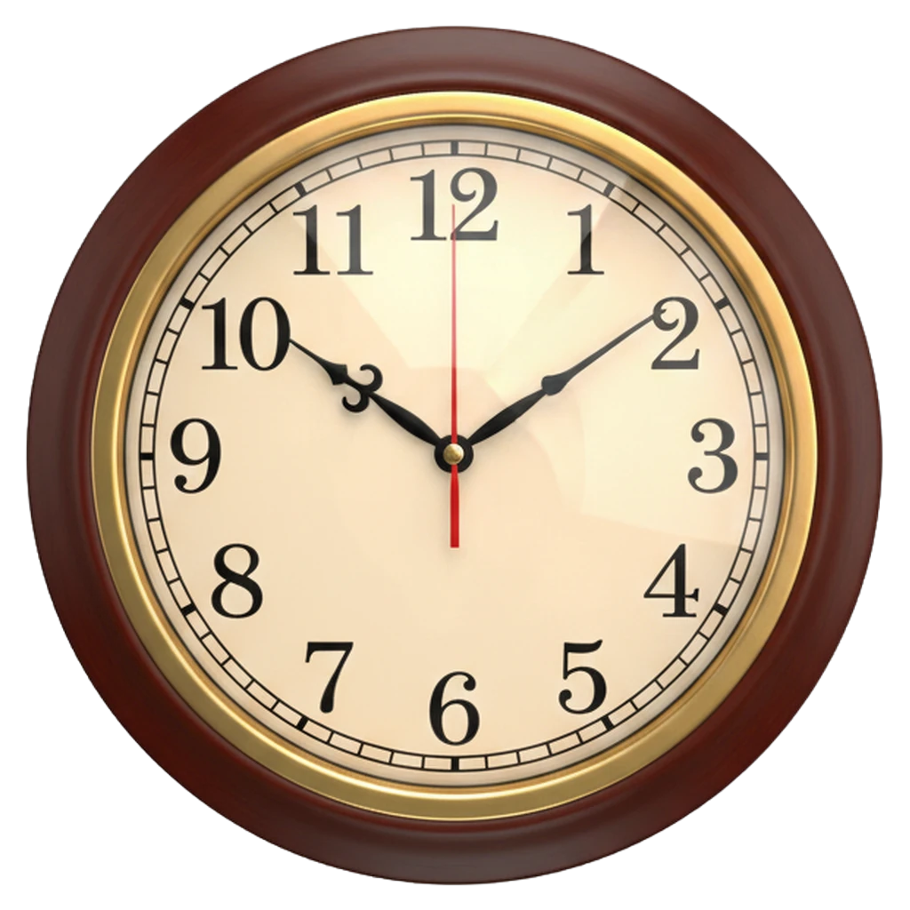 wall clock Photorealistic icon