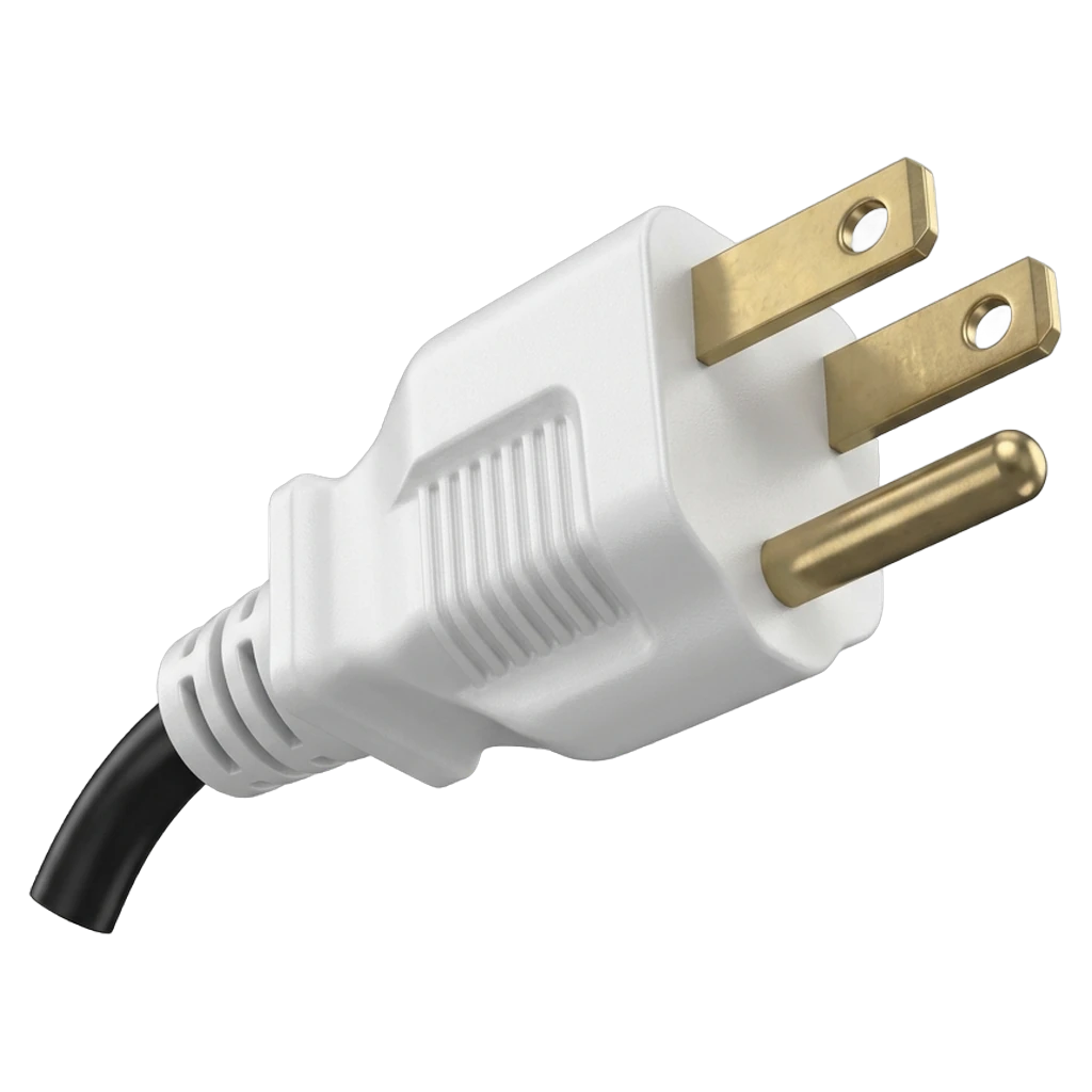 wall plug Photorealistic icon
