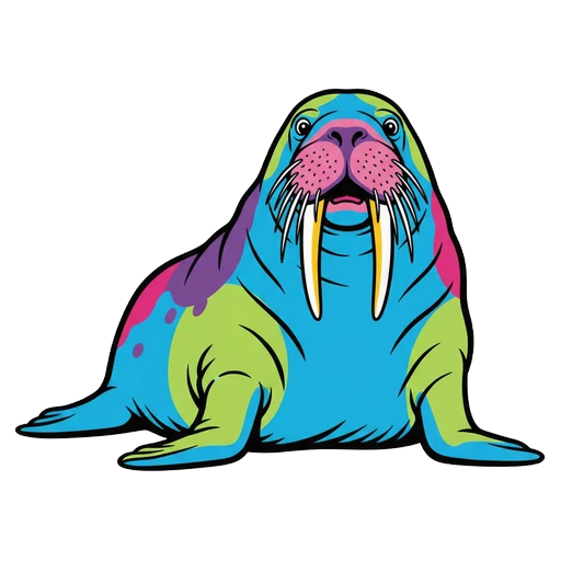 walrus Pop Art icon