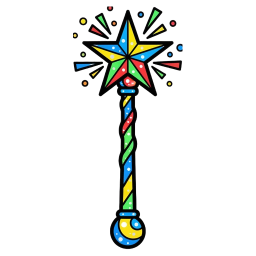 wand Pop Art icon