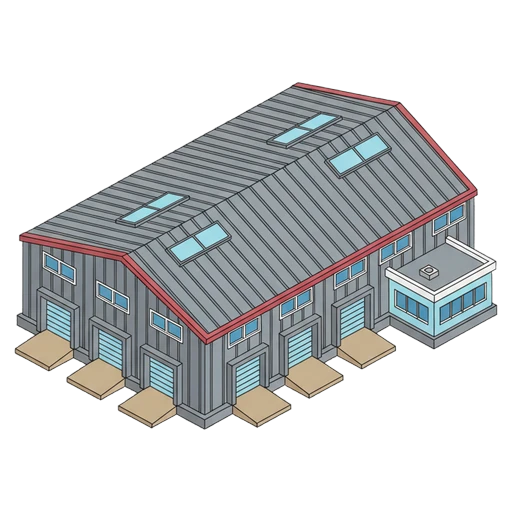 warehouse Isometric icon - free AI-generated isometric icon for web and app projects