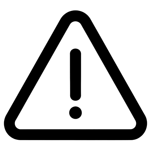 warning sign Line Art icon