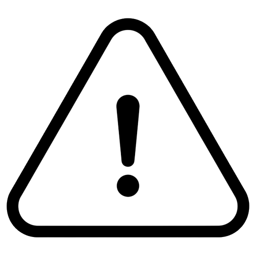 warning triangle Line Art icon - free AI-generated line art icon for web and app projects
