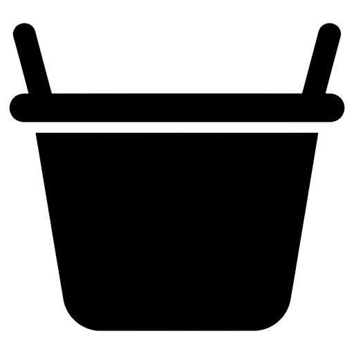washing basket Solid Glyph icon