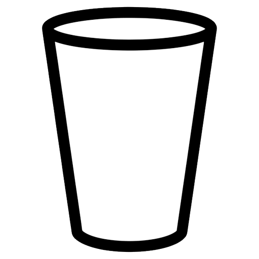 water glass Line Art icon - free AI-generated line art icon for web and app projects
