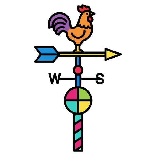 weathervane Pop Art icon