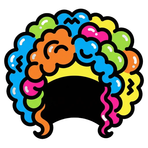 wig Pop Art icon