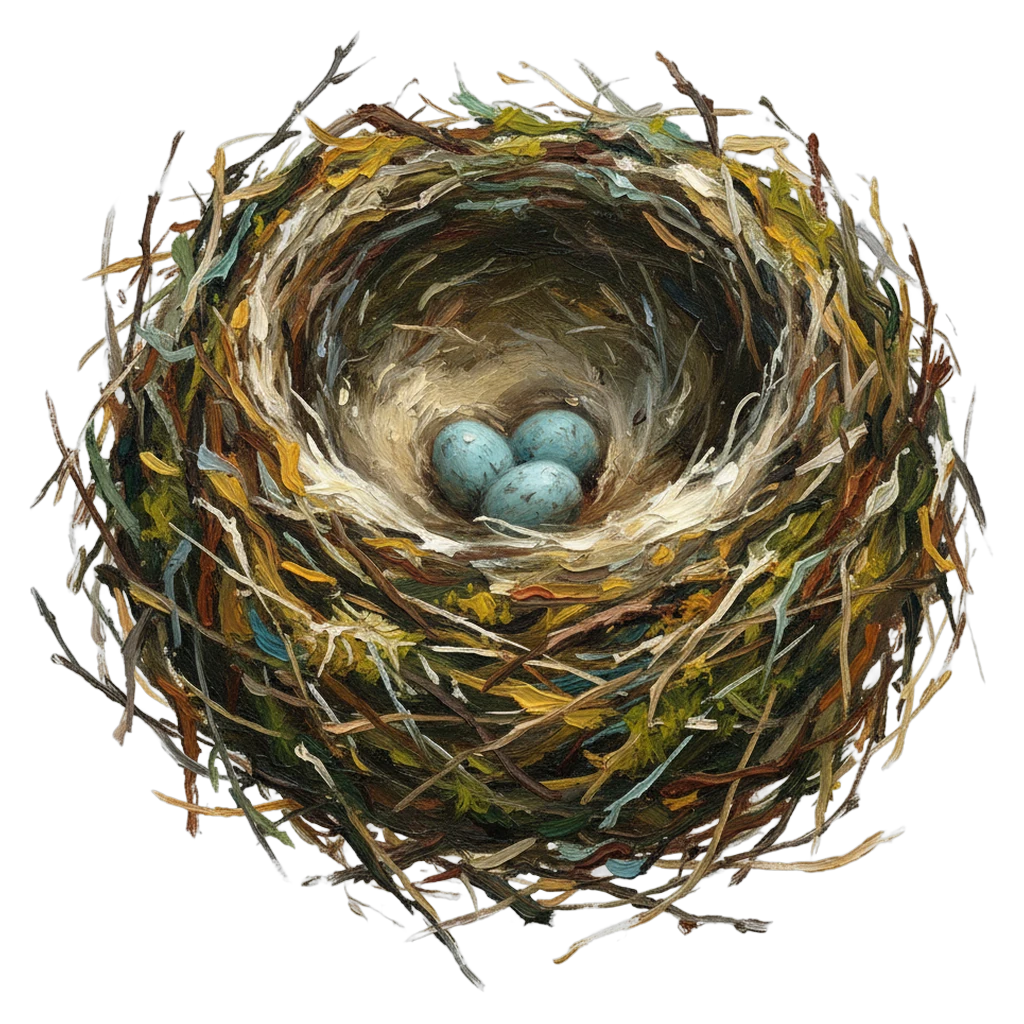 wildlife habitat nest Oil Painting icon