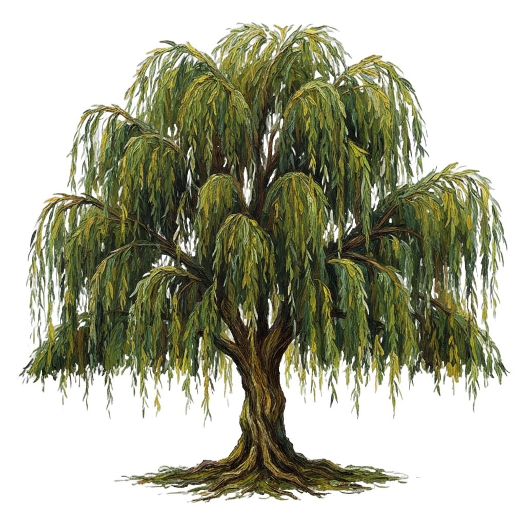 willow tree Oil Painting icon