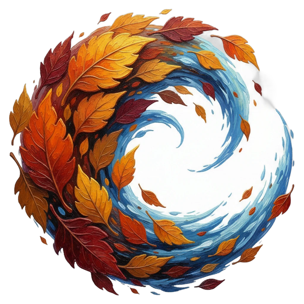 wind breeze leaves Oil Painting icon