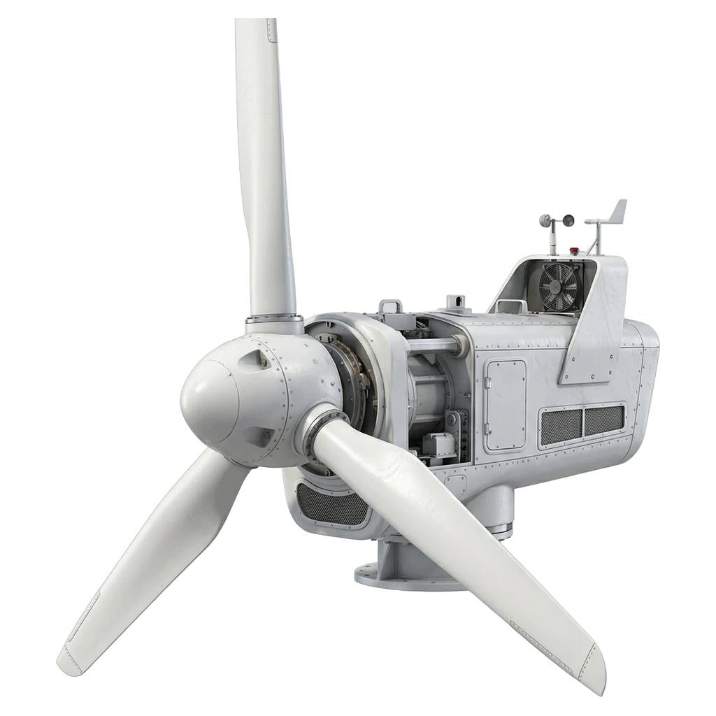 wind turbine nacelle Photorealistic icon