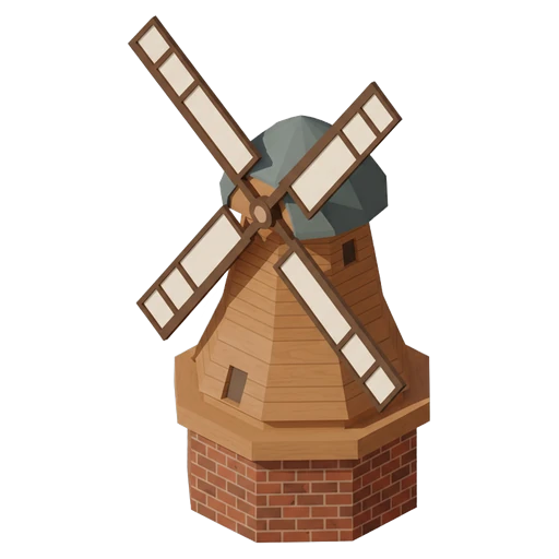 windmill Isometric icon
