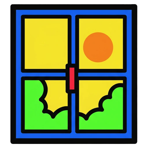 window Pop Art icon