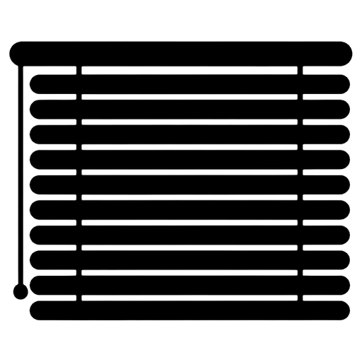window blinds Solid Glyph icon