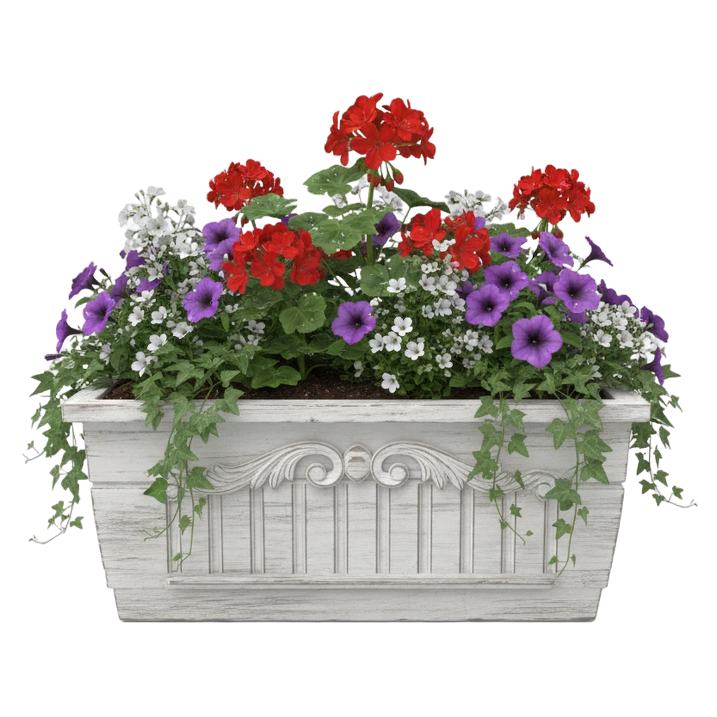 window box Photorealistic icon