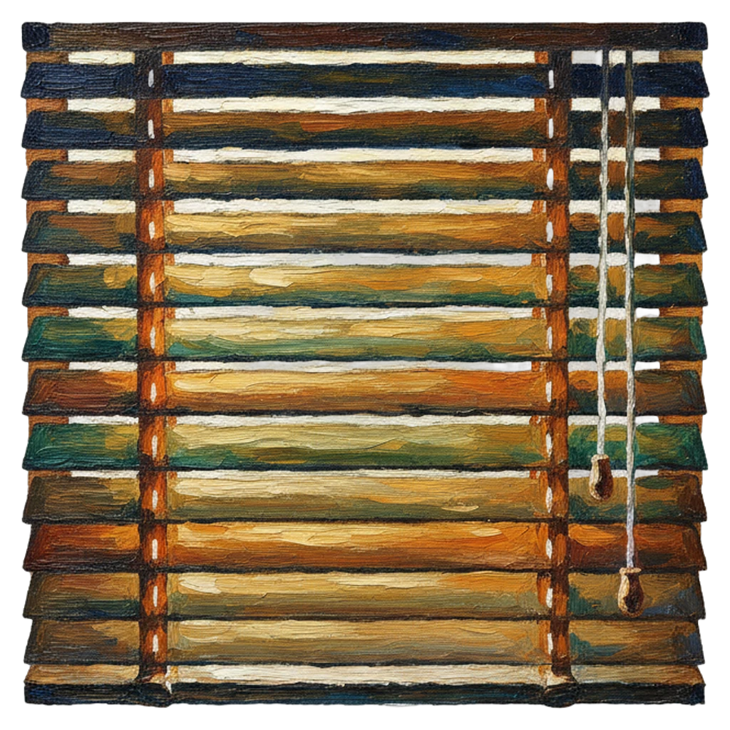 window curtain blinds Oil Painting icon - free AI-generated oil painting icon for web and app projects