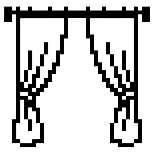 window curtains Pixel Art icon