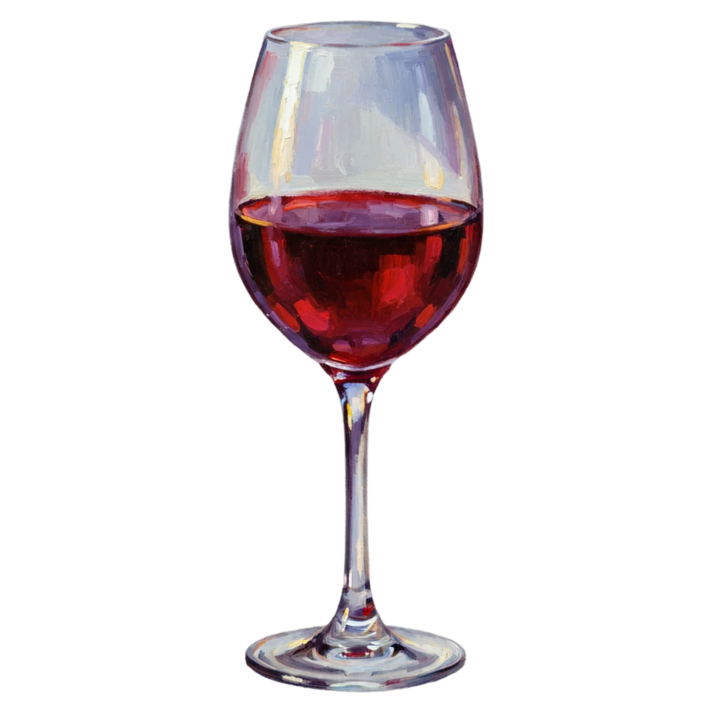 wine glass Oil Painting icon