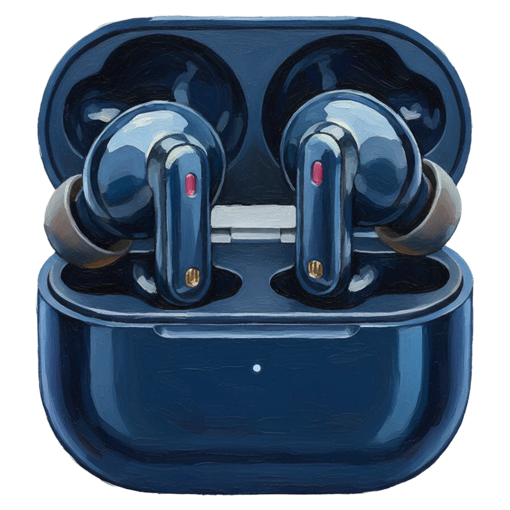 wireless earbuds Oil Painting icon