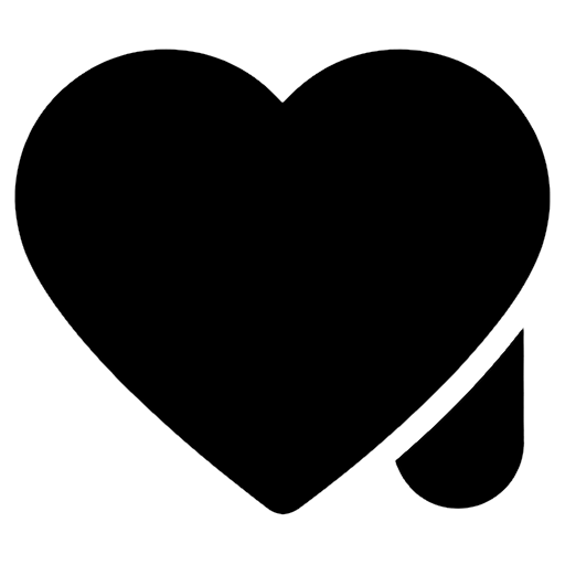 wishlist heart Solid Glyph icon