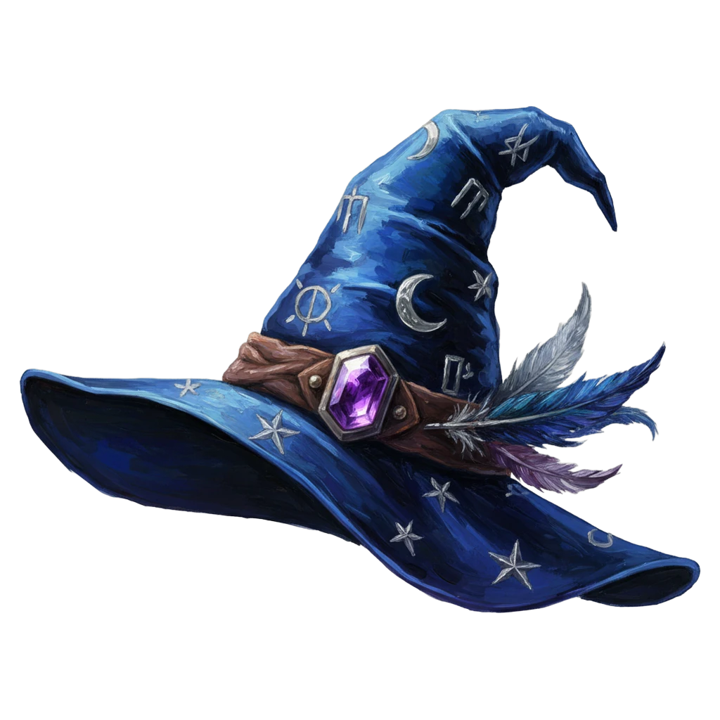 wizard hat Oil Painting icon