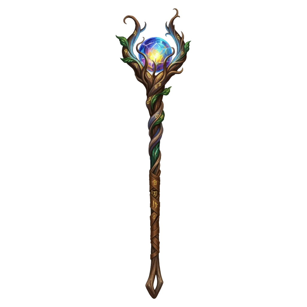 wizard staff Oil Painting icon