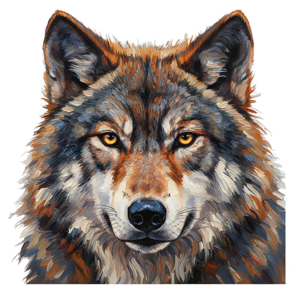 wolf Oil Painting icon