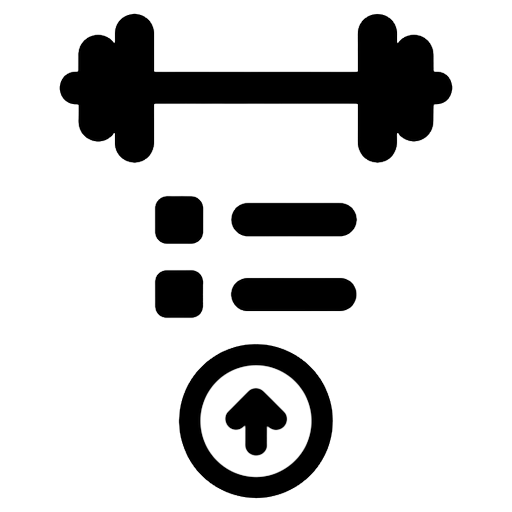 workout plan Solid Glyph icon