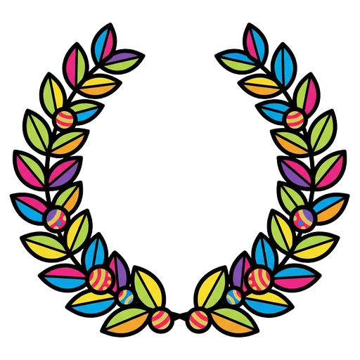 wreath Pop Art icon