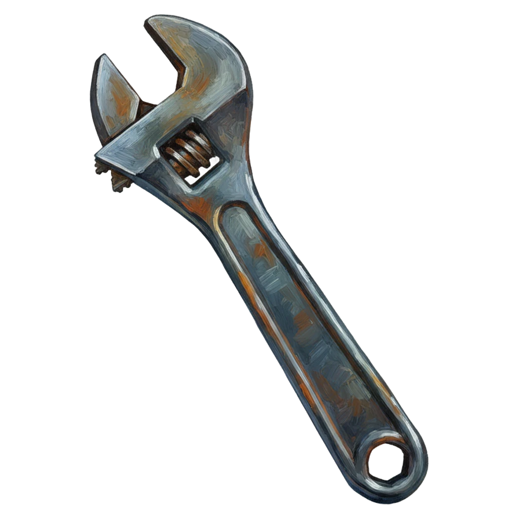 wrench Oil Painting icon