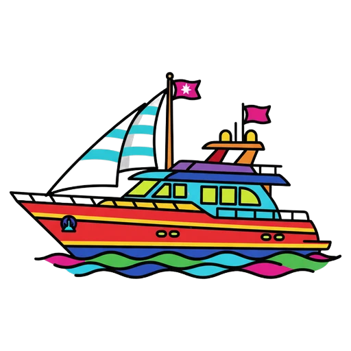 yacht Pop Art icon