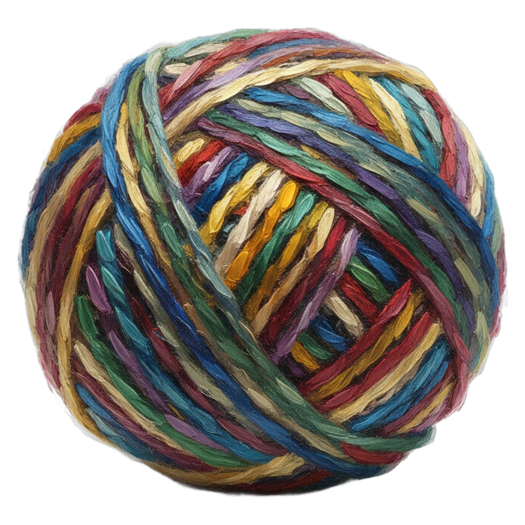 yarn ball Oil Painting icon