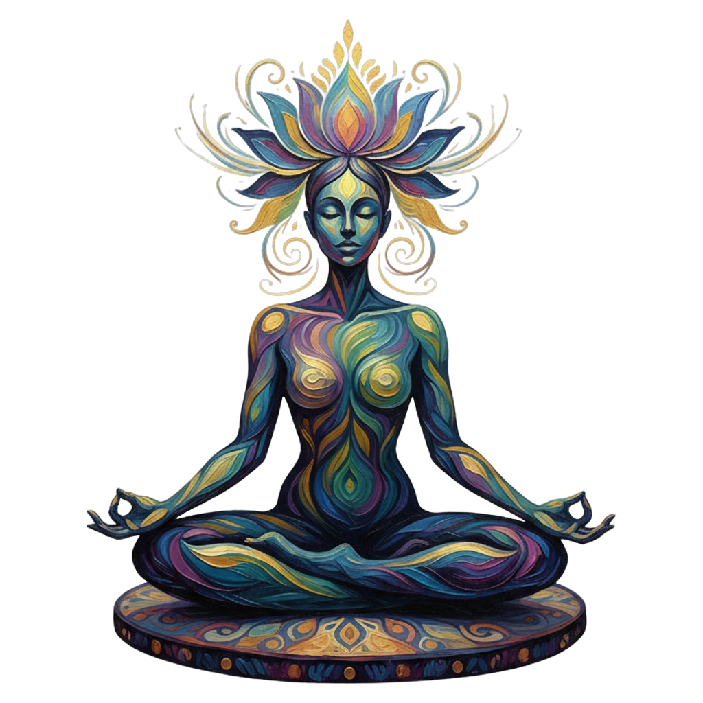 yoga meditation Oil Painting icon