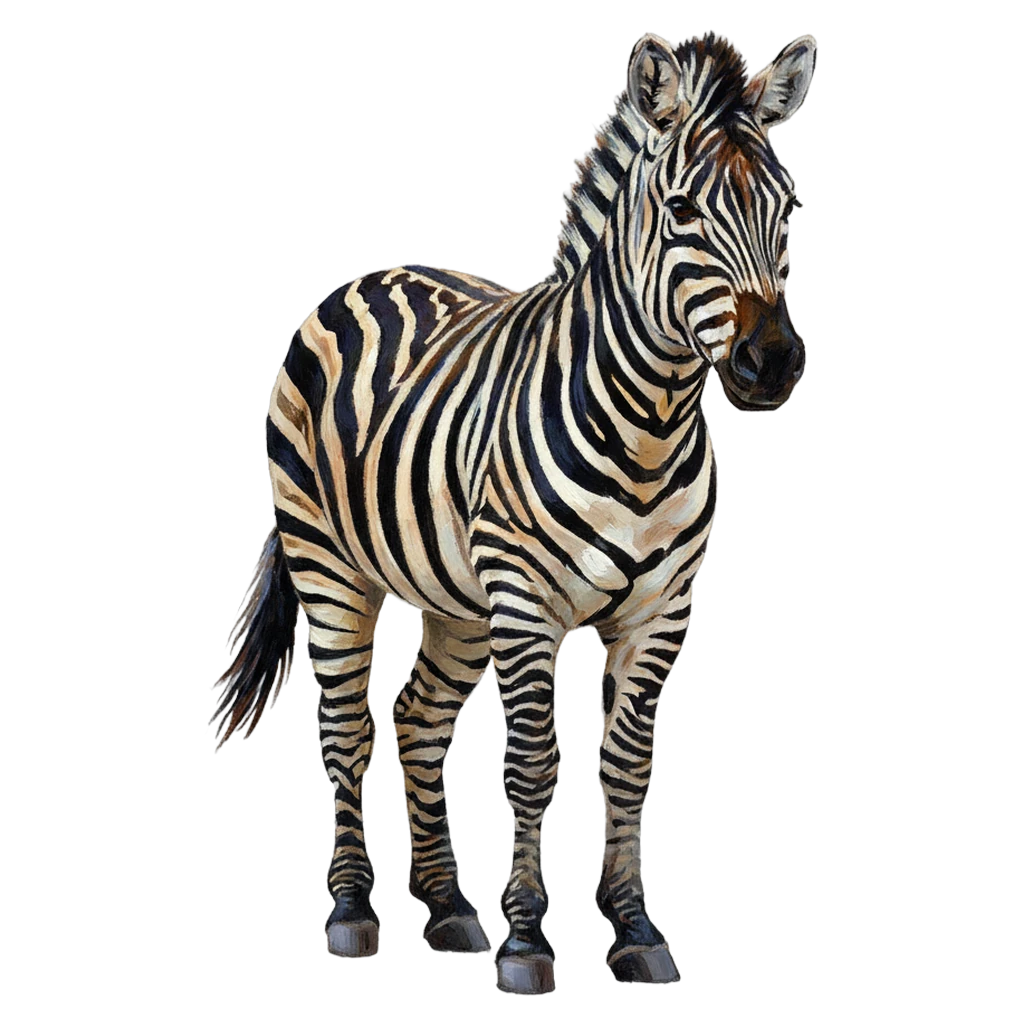 zebra Oil Painting icon