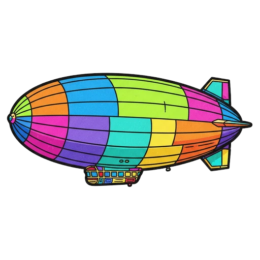 zeppelin Pop Art icon