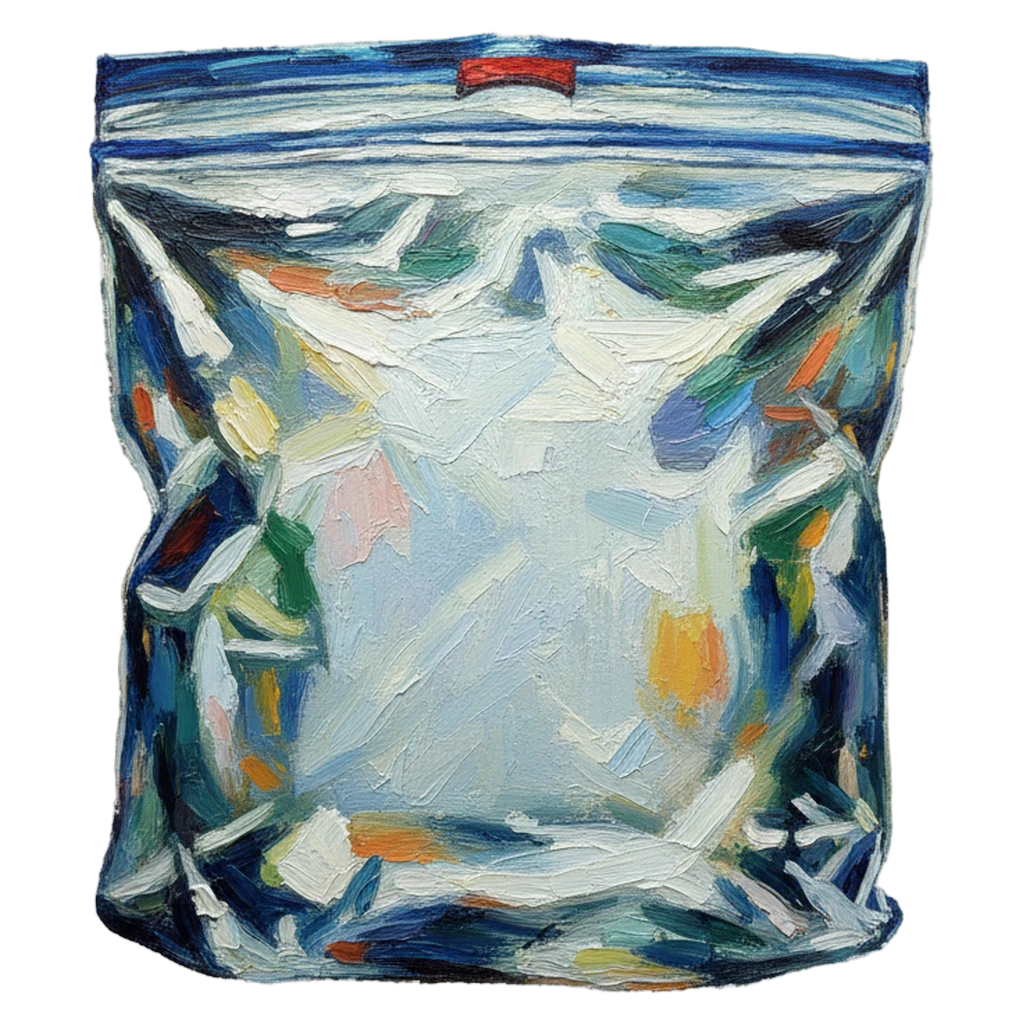ziplock bag Oil Painting icon
