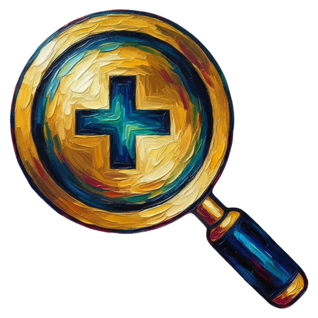 zoom in magnify plus Oil Painting icon